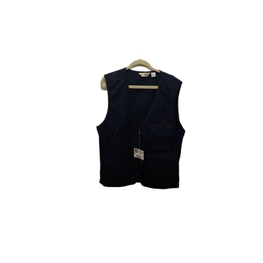 Haband Size Large (L) Navy Blue Fishing Photography Hunting Vest Outdoor NWT